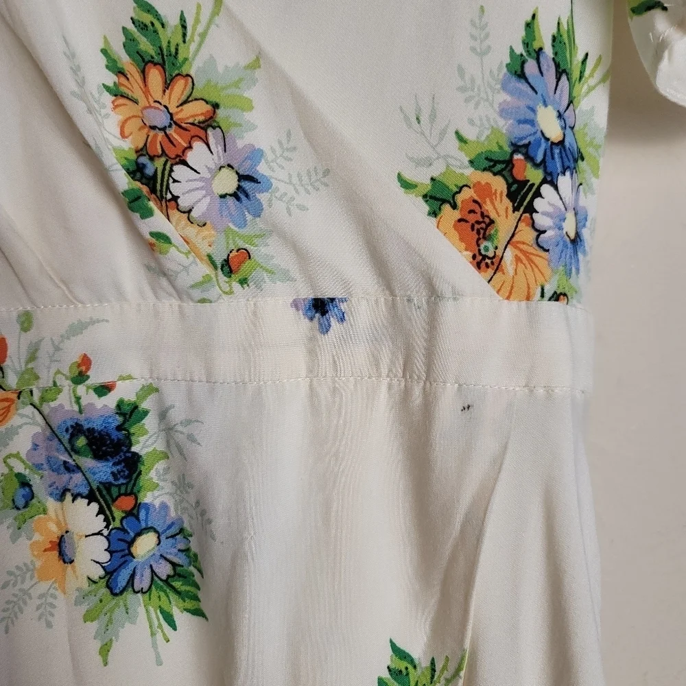 Madewell,  Ruffle-Sleeve Maxi Dress,Classic Corsage, Size 4‎